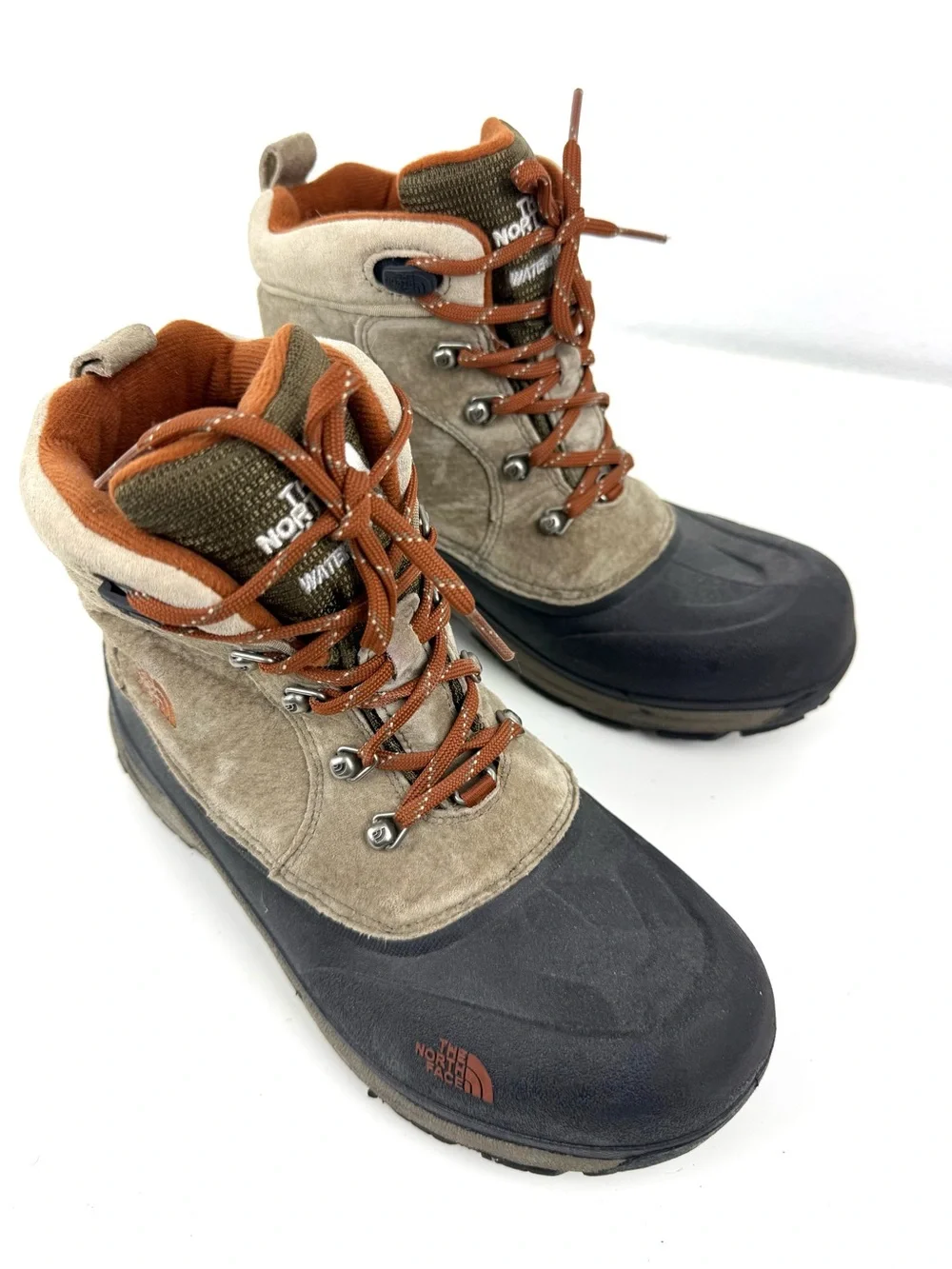 The North Face AYX2 Youth Brown and Black Waterproof Winter Boots